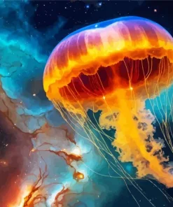 Galactic Jellyfish Diamond Painting
