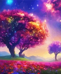 Galaxy Landscape Diamond Painting