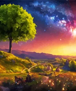 Galaxy Nature Landscape Art Diamond Painting
