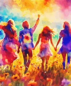 Girls Enjoying Their Time Diamond Painting