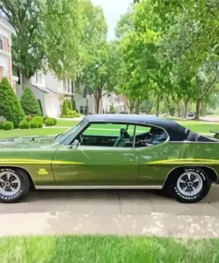 Green 1970 Pontiac Gto Judge Side Diamond Painting