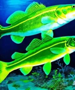 Green Fishes Diamond Painting