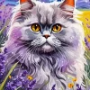 Grey Persian Cat Diamond Painting