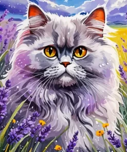 Grey Persian Cat Diamond Painting