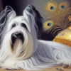 Grey Skye Terrier Dog Diamond Painting