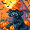 Halloween Poodle Diamond Painting