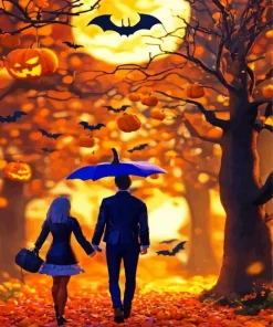 Halloween Tree Diamond Painting