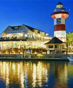 Harbour Town Lighthouse Diamond Painting