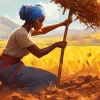 Harvest Girl Diamond Painting