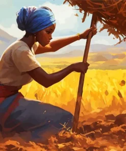 Harvest Girl Diamond Painting