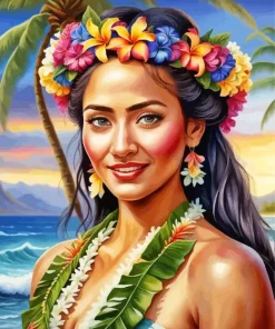 Hawaiian Female Diamond Painting