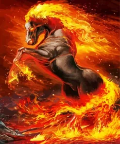 Hell Horse Diamond Painting