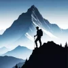 Hiking Man Silhouette Diamond Painting