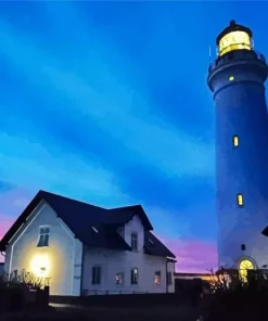 Hirtshals Fyr Lighthouse Diamond Painting