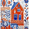 House Folk Art Diamond Painting