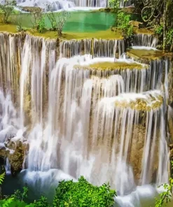 Huay Mae Khamin Waterfall Diamond Painting