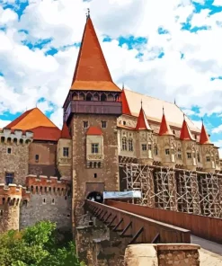 Hunyad Castle Romania Diamond Painting