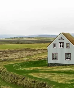 Iceland Farmhouse Diamond Painting