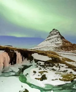 Iceland Kirkjufell Mountain Diamond Painting