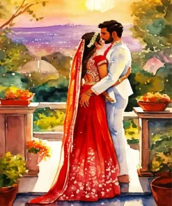 Indian Couple Diamond Painting