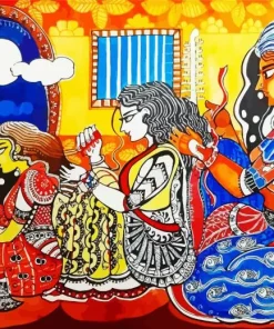 Indian Folk Art Diamond Painting