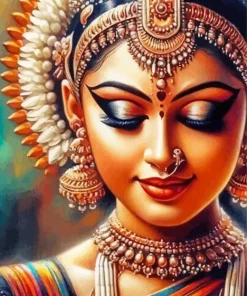 Indian Woman Art Diamond Painting