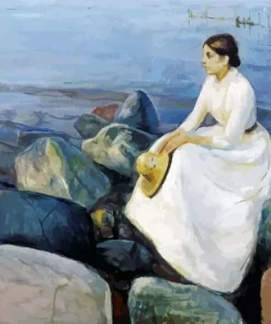 Inger On The Beach By Edvard Diamond Painting
