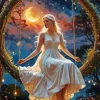 Lady In Dreamy Land Diamond Painting