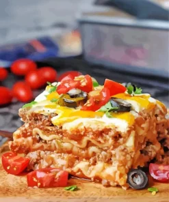 Lasagna Toss Diamond Painting
