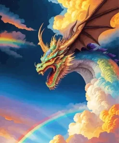 Mad Flying Dragon Diamond Painting