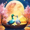 Male And Female Duck Diamond Painting