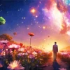 Man In Galaxy Landscape Diamond Painting