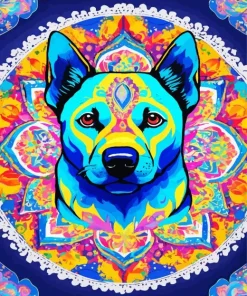 Mandala Dog Diamond Painting