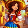 Mexican Girl Diamond Painting
