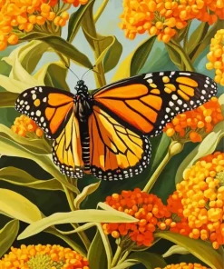 Monarch Butterfly Art Diamond Painting
