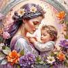 Mother And Child Art Diamond Painting