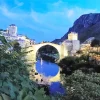 Old Mostar Bridge Diamond Painting