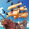 One Piece Ship Diamond Painting