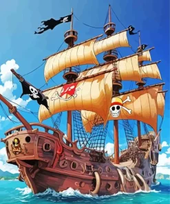 One Piece Ship Diamond Painting