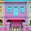 Pink And Blue House Diamond Painting
