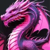 Pink Dragon Diamond Painting