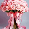 Pink Flowers Bouquet Diamond Painting