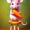 Pink Mouse Diamond Painting
