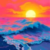 Pink Sunset Art Diamond Painting