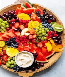 Plate Of Fruits Diamond Painting