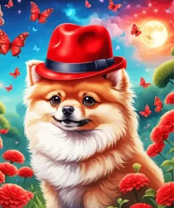Pomeranian Art Diamond Painting