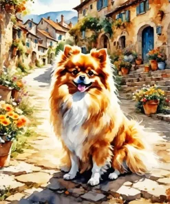 Pomeranian Puppy Diamond Painting