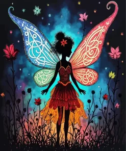 Princess Silhouette Fairy Diamond Painting