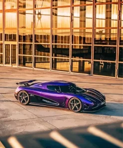Purple Koenigsegg Agera Diamond Painting