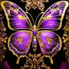 Purple Monarch Butterfly Diamond Painting